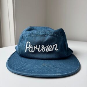 MAISON KITSUNÉ Blue 'Parisien' Five-Panel Cap